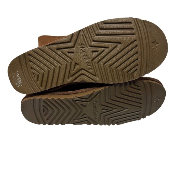 Skechers Womens Suede Mid-Calf Boots Size 7 Faux Fur Lining & Buckle Accents - Picture 6 of 8